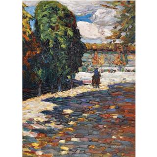 Wassily Kandinsky - Park Von St Cloud - Mit Reiter (Park Of St Cloud - With Horseman)