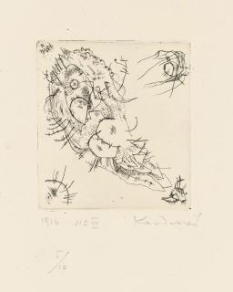 Wassily Kandinsky - Radierung 1916 No. IV (Roethel 156)