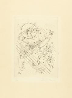 Wassily Kandinsky - Radierung mit fünf Diagonalen.