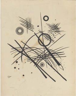 Wassily Kandinsky - Schwarze Linien (Roetel 184)