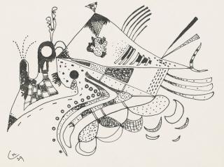 Wassily Kandinsky - Zeichnung zur \'Voisinage\' (Drawing for \'Neighborhood\')
