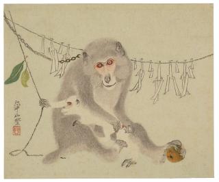 Watanabe Kazan - Monkeys