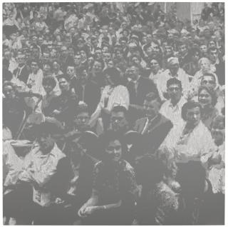 Wayne Gonzales - Seated Crowd