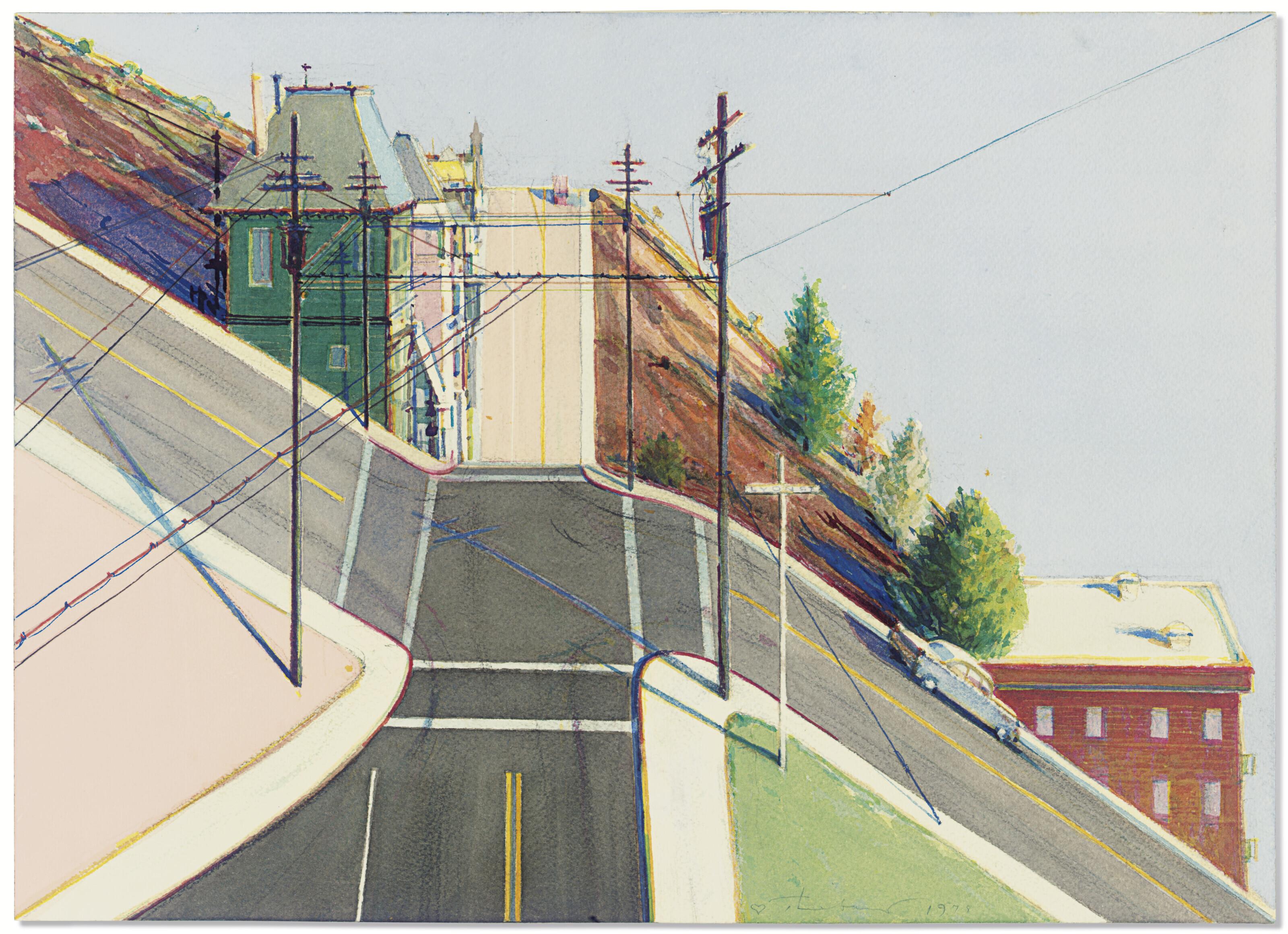 Wayne Thiebaud - 24th Street Intersection Study