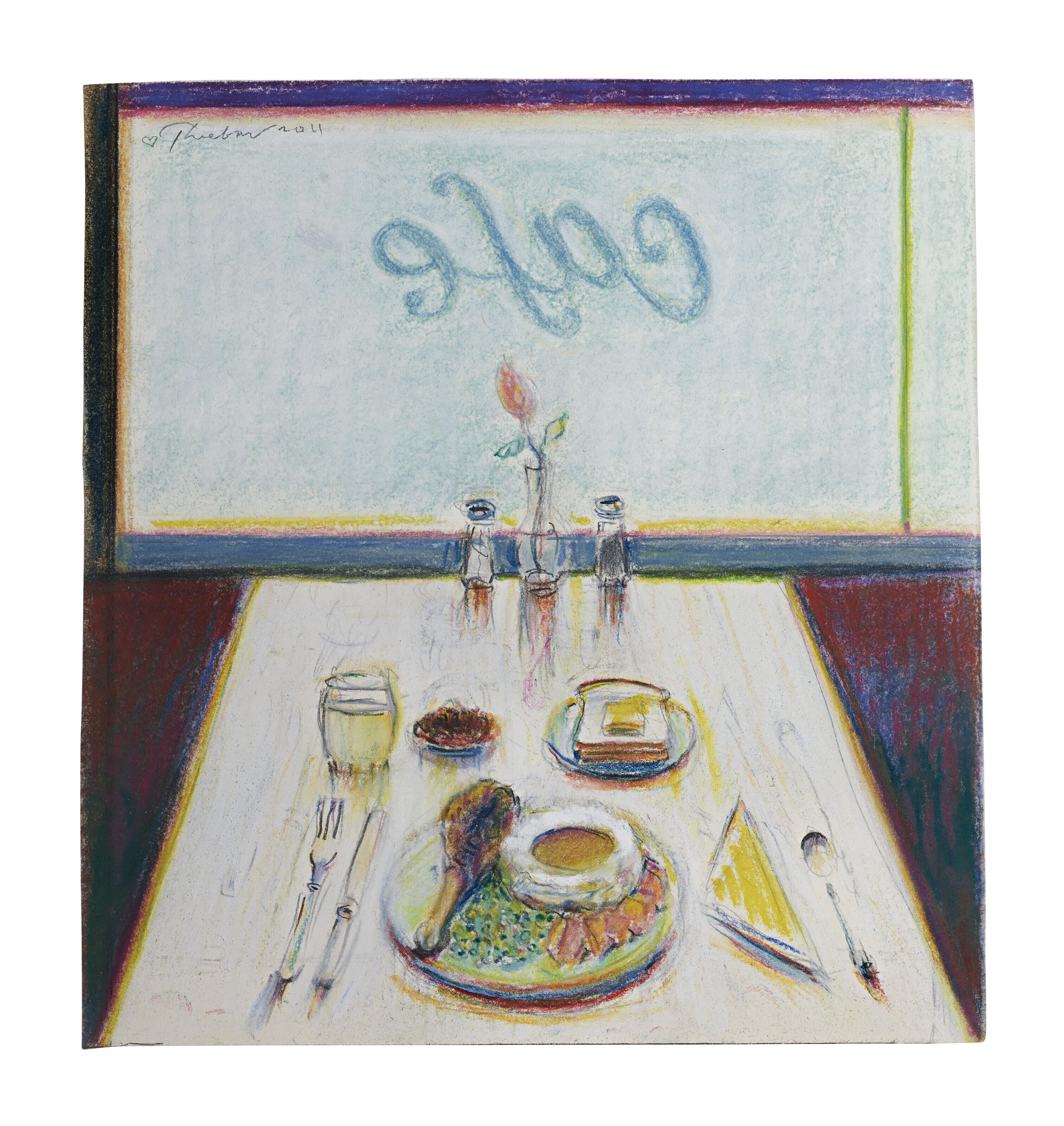 Wayne Thiebaud - Café Window