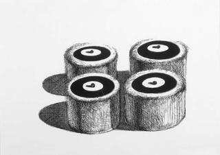 Wayne Thiebaud - Cherry Cakes