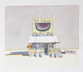 Wayne Thiebaud - Cherry Stand, from: Delights