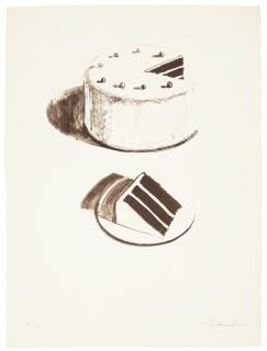 Wayne Thiebaud - Chocolate Cake, from  Seven Still Lifes and a Rabbit