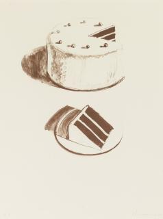 Wayne Thiebaud - Chocolate Cake