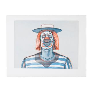Wayne Thiebaud - Clown, from the Recent Etchings I