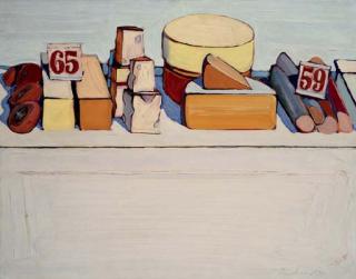 Wayne Thiebaud - Delicatessen Counter (Bologna And Cheese)