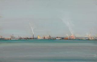 Wayne Thiebaud - East Bay (View of Alameda)