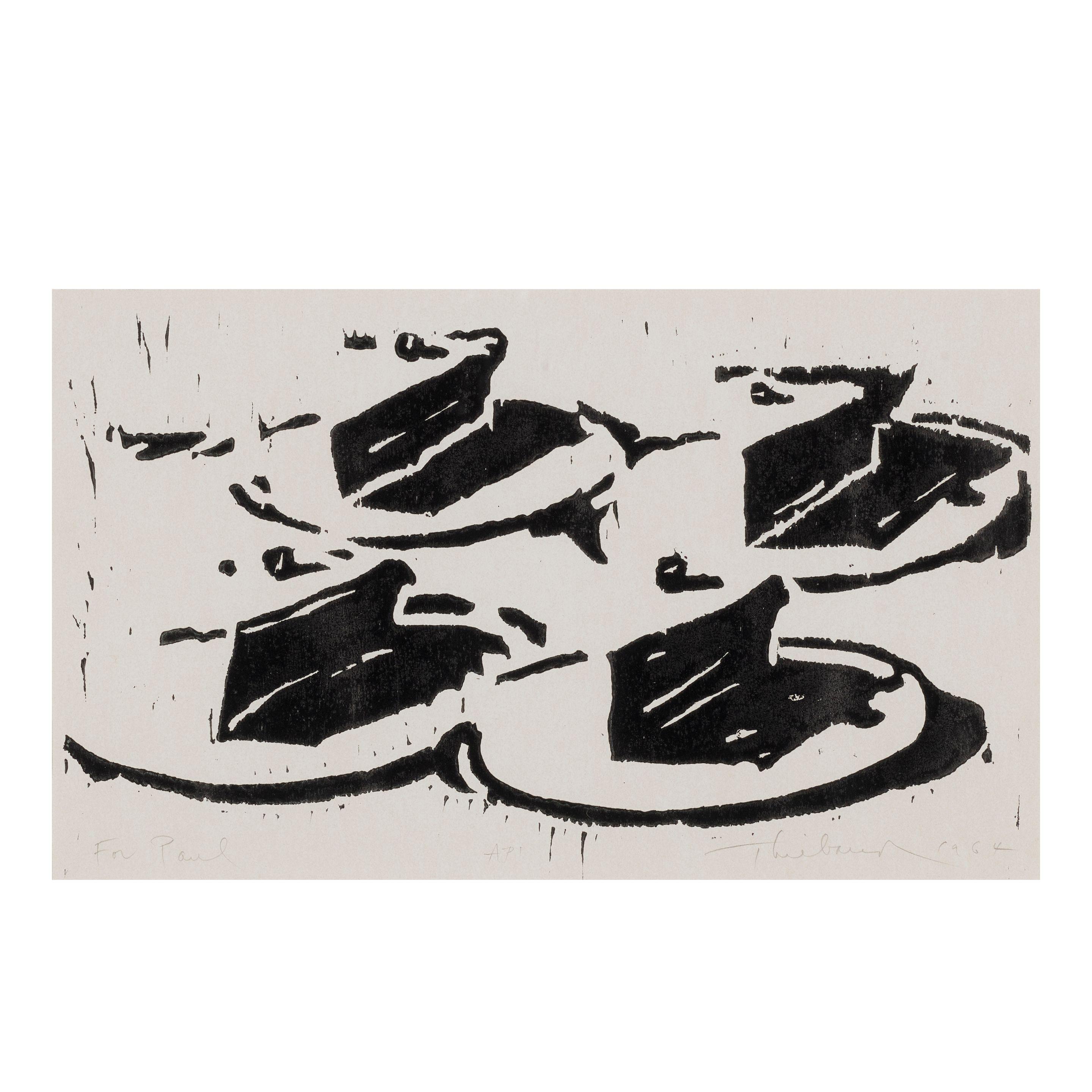 Wayne Thiebaud - Four Cut Pies