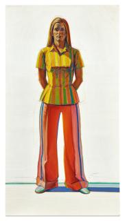 Wayne Thiebaud - Girl In Striped Blouse