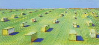 Wayne Thiebaud - Haystacks