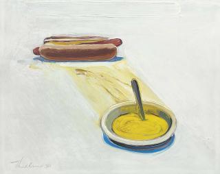 Wayne Thiebaud - Hot Dog and Mustard