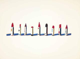 Wayne Thiebaud - Lipstick Rows, from  Seven Still-Lifes and a Rabbit