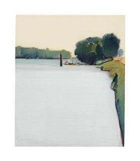 Wayne Thiebaud - River Levee and Dock