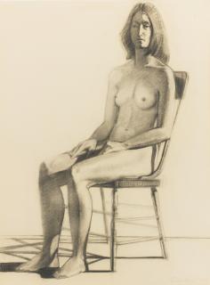 Wayne Thiebaud - Seated Nude