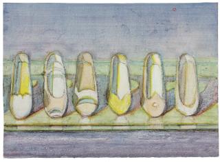 Wayne Thiebaud - Shoe Rows