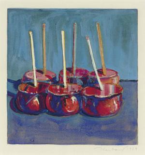 Wayne Thiebaud - Six Candied Apples