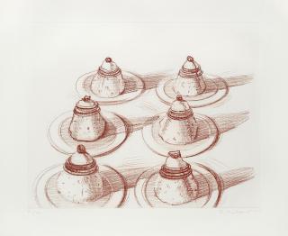 Wayne Thiebaud - Six Italian Desserts, From Recent Etchings II