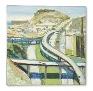 Wayne Thiebaud - Study for Freeway