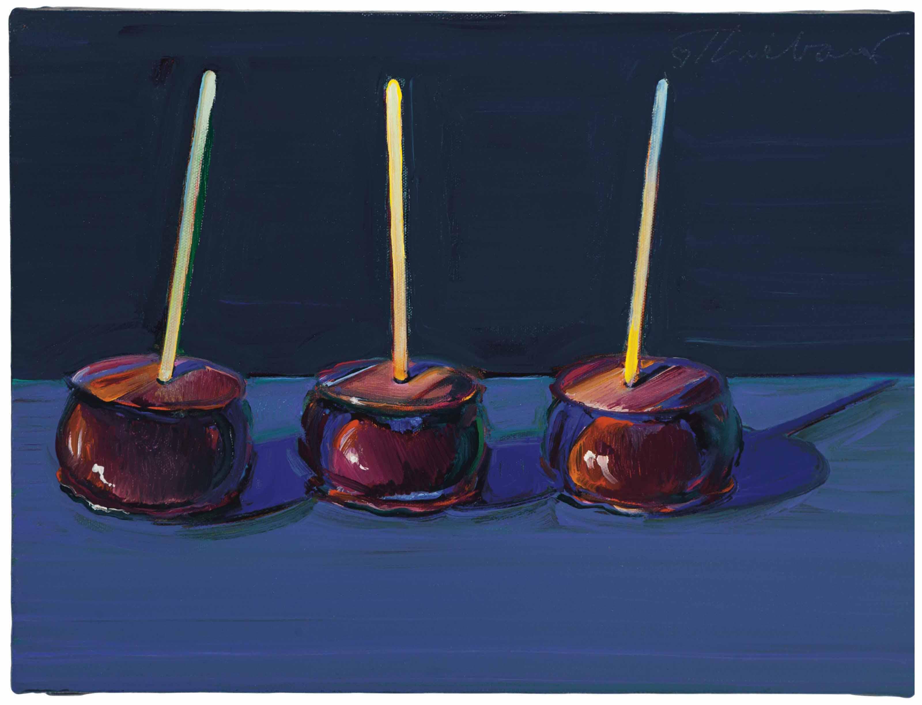 Wayne Thiebaud - Three Candied Apples