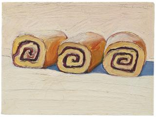 Wayne Thiebaud - Three Jelly Rolls