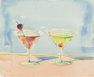 Wayne Thiebaud - Twin Dolphin Drinks, Mexico 1998