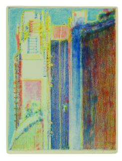 Wayne Thiebaud - Untitled (City Edge)
