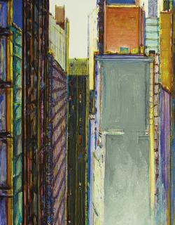 Wayne Thiebaud - Untitled (Cityscape)