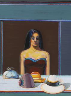 Wayne Thiebaud - Woman With Four Hats