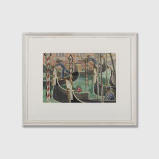 Weaver Hawkins - Study for Gondolas, 1957