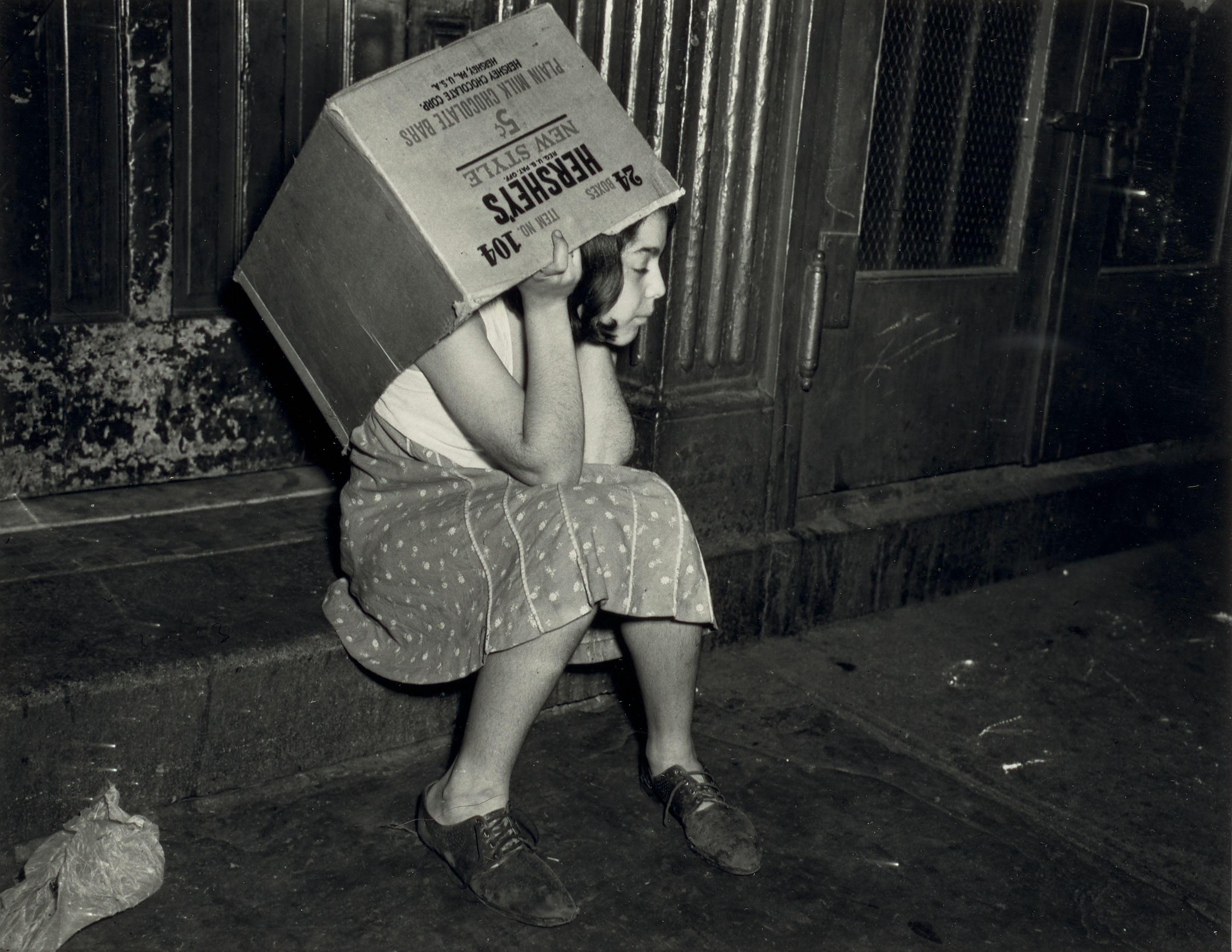 Weegee - Girl with Hershey\'s Box
