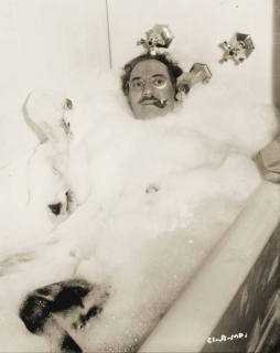 Weegee - Groucho Marx in Bubble Bath, Hollywood, circa 1950