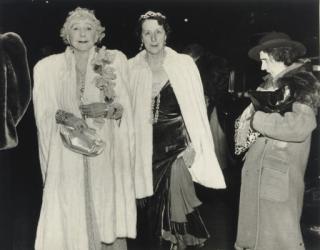 Weegee - The Critic (Mrs. Leonora Warner & her mother, Mrs. George Washington Cavanaugh attending opening night at the Metropolitan Opera), 1943