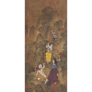 Wei Dong - Figure In Landscape In Motion No.10