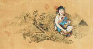 Wei Dong - Ming Dynasty Landscape Painting