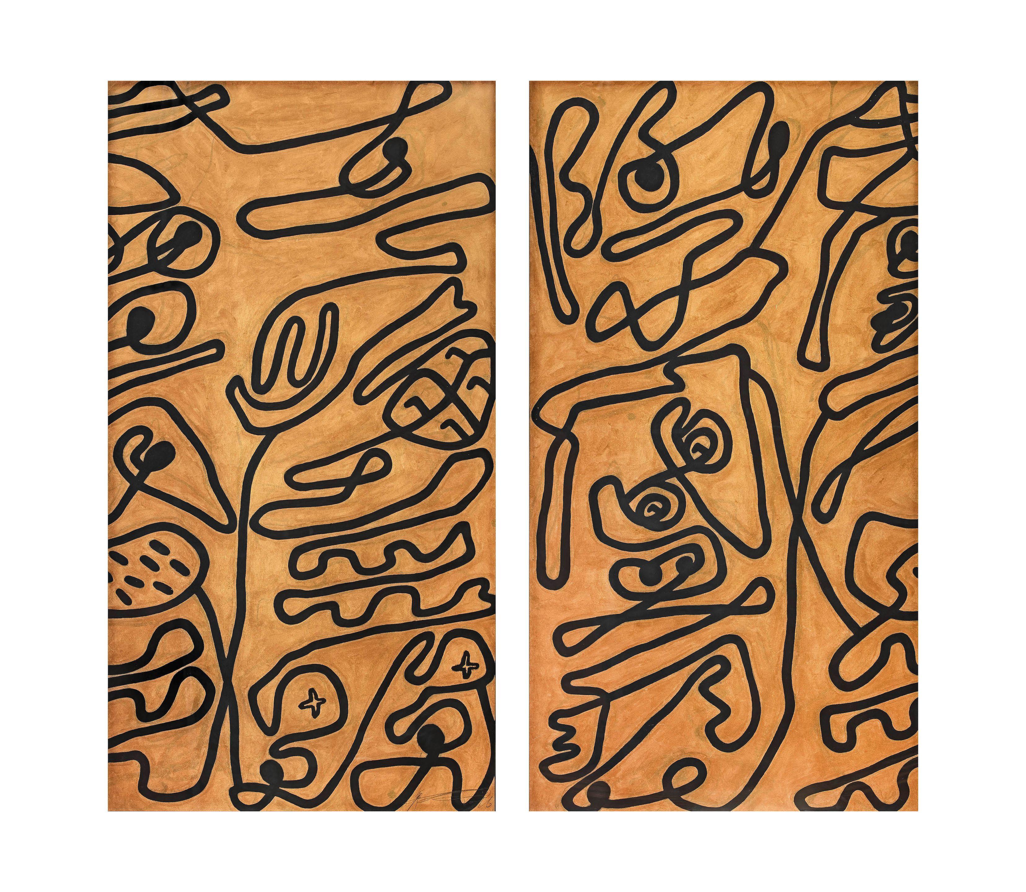 Wei Ligang - Thatched Cottage Beside the Water Lined with Phoenix-Tail Fern Moistened in the Mist, 2016