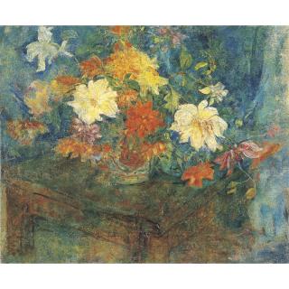 Wei Tianlin - Red Peonies