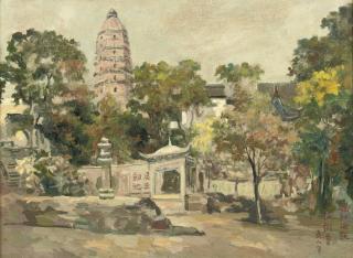 Weiyin Ren - Tiger Hill with the Yunyan Temple Tower, Suzhou China