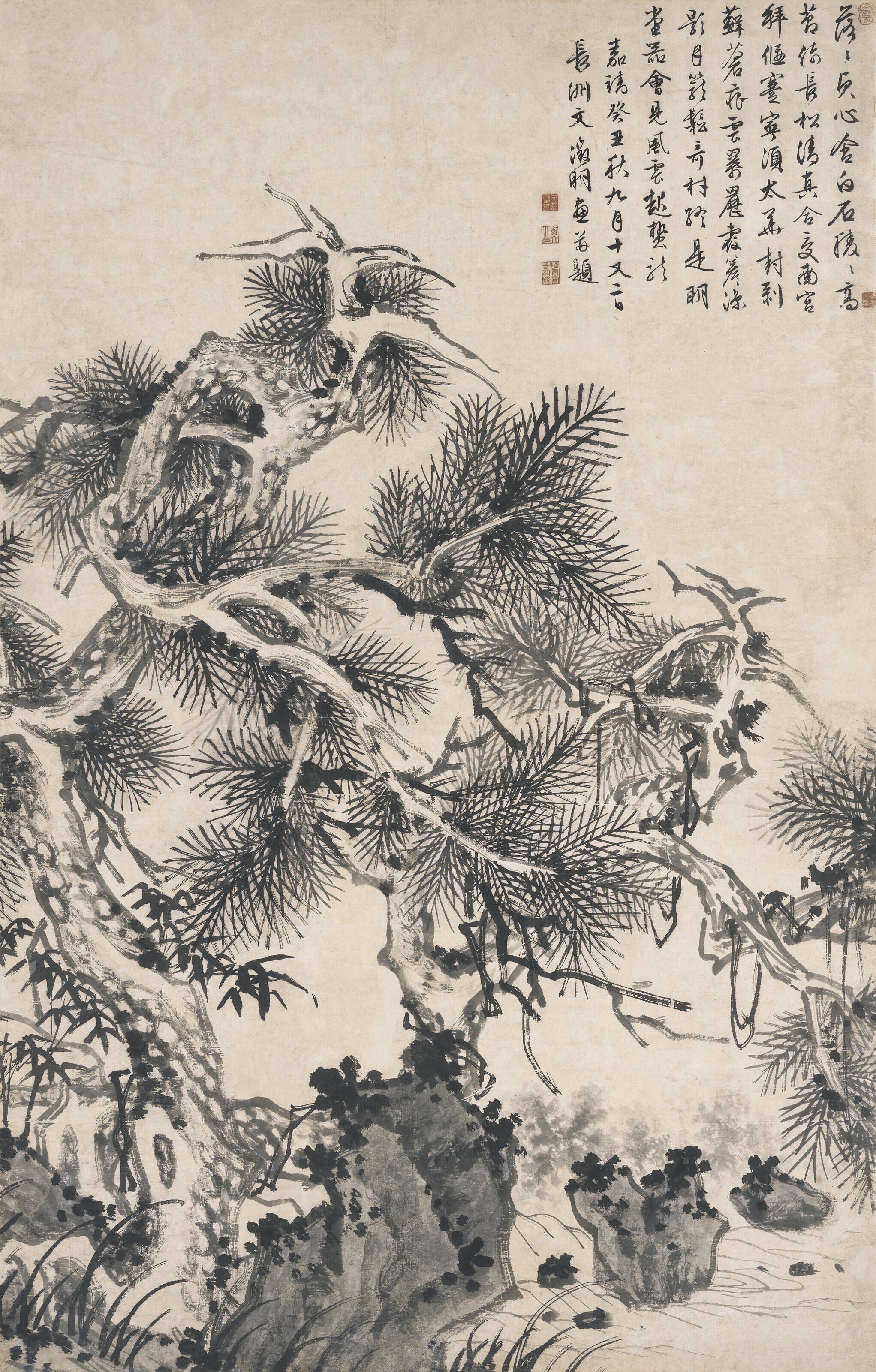 Wen Zhengming - Ink Pine