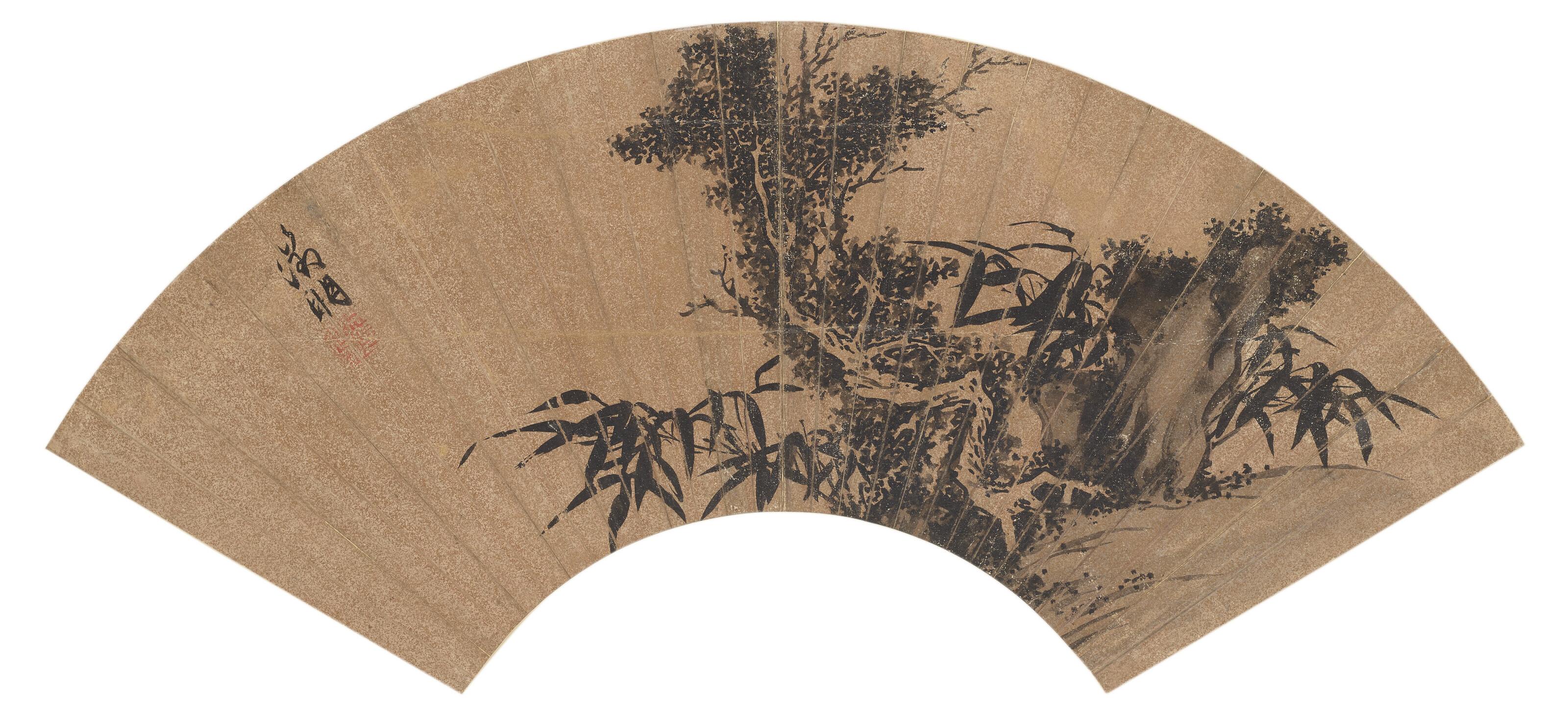 Wen Zhengming - Old Tree, Rock And Bamboo