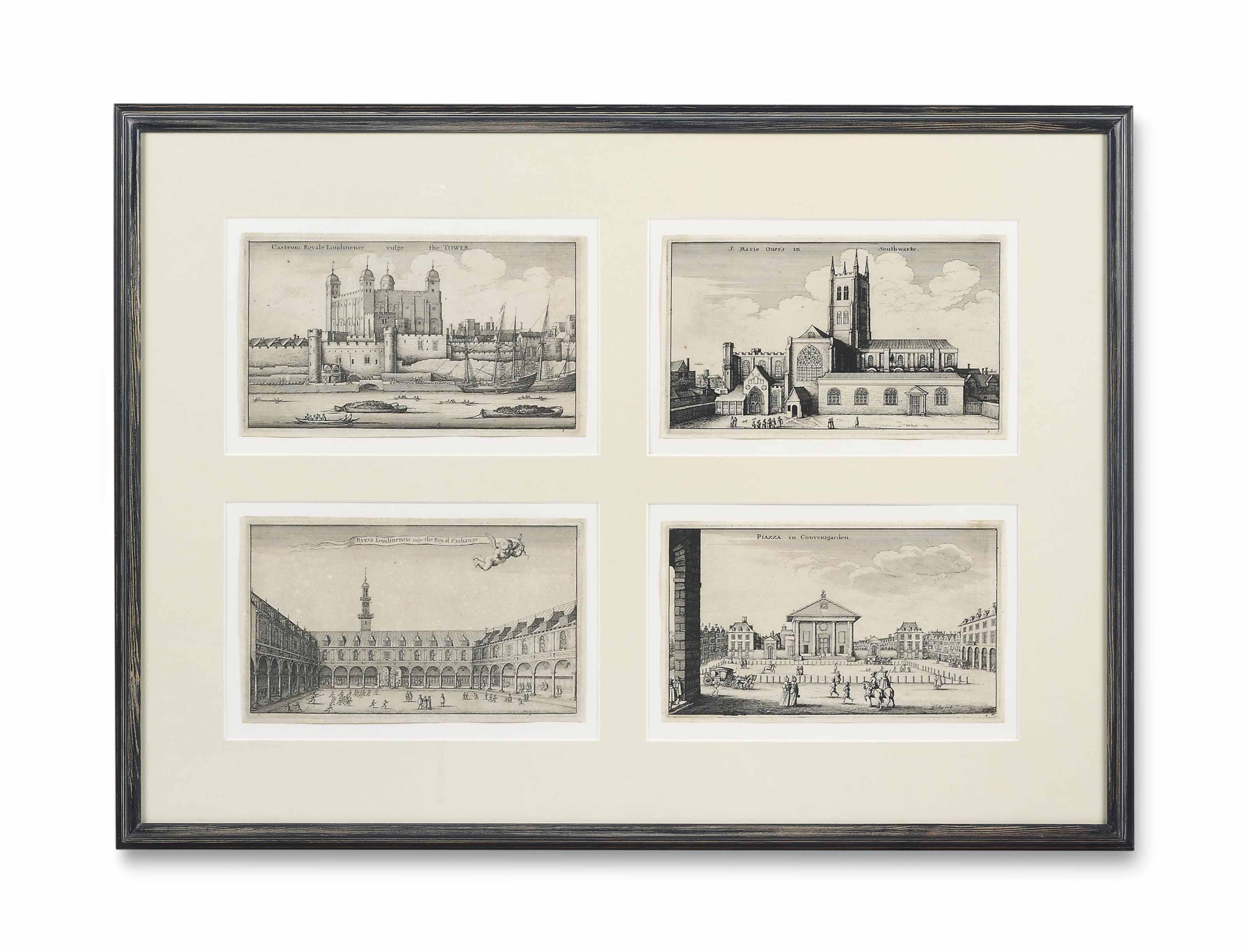 Wenceslaus Hollar - London Views (Pennington 907-910)