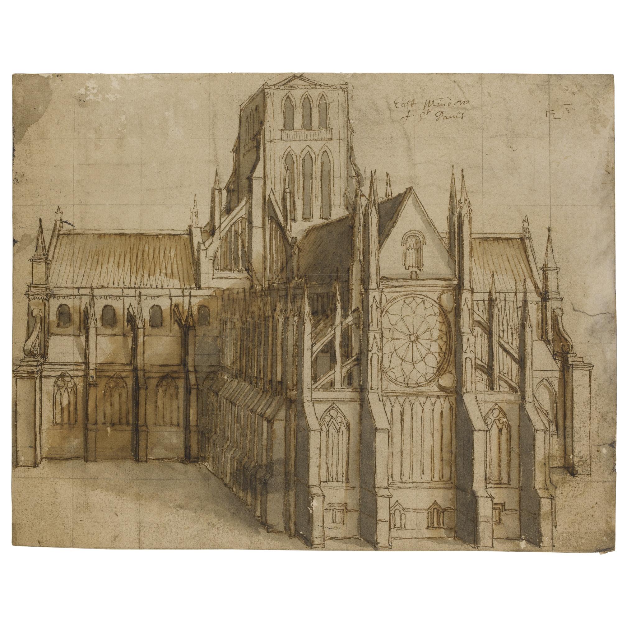 Wenceslaus Hollar - Old St. Paul\'S Cathedral, London, Seen From The East