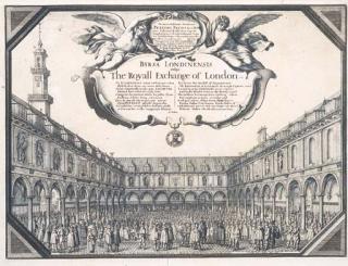 Wenceslaus Hollar - Royal Exchange of London