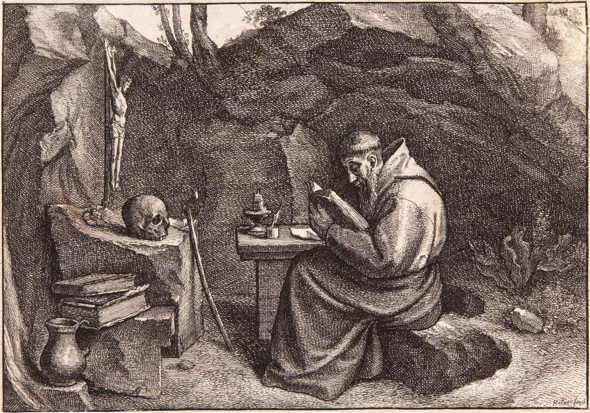 Wenceslaus Hollar - St Francis (Pennington 164; Hollstein p. 70)