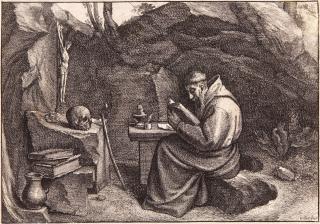 Wenceslaus Hollar - St Francis (Pennington 164; Hollstein p. 70)