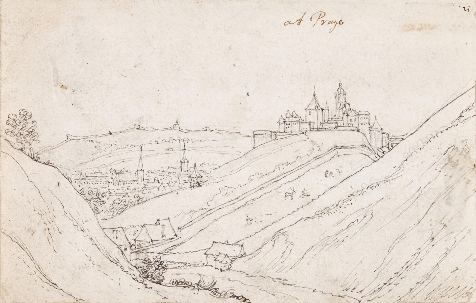 Wenceslaus Hollar - View Of Prague, With The Hradschin Castle And The Hirschgraben